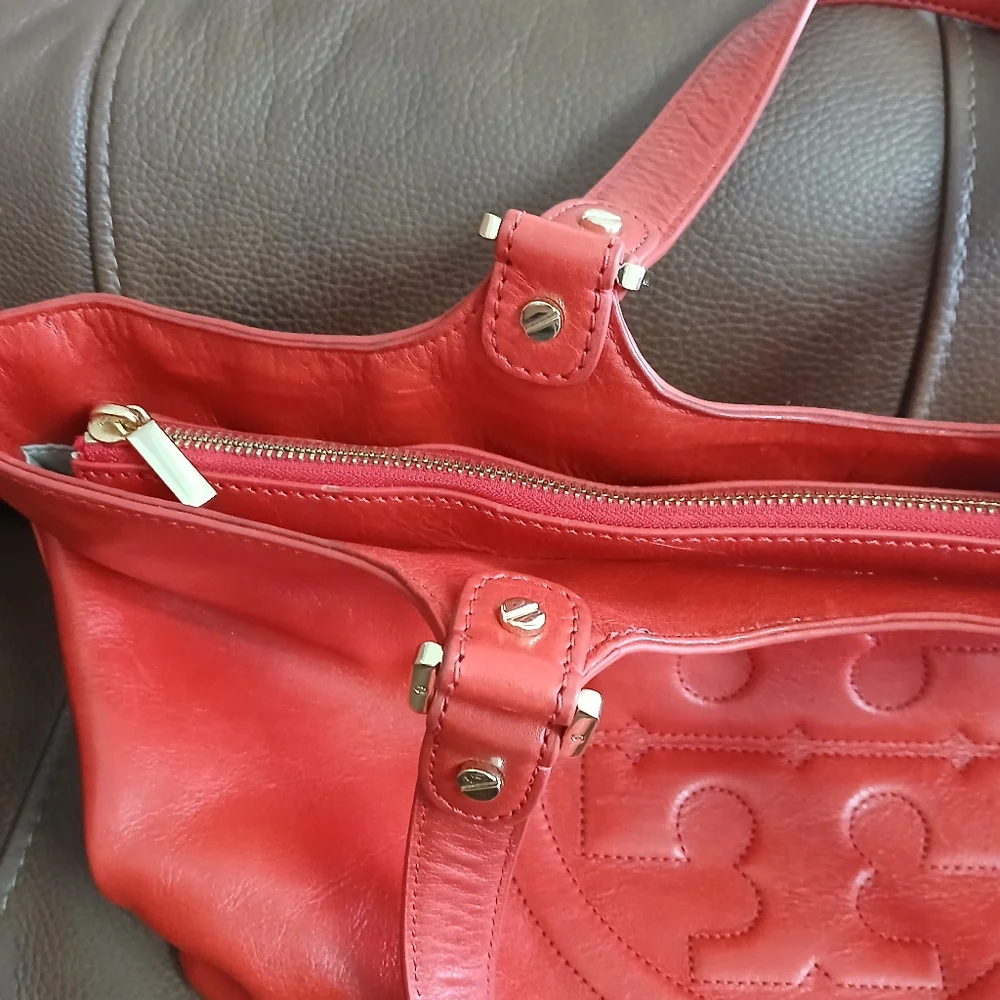 Tory Burch Bombe Leather Top Handle Tote‎